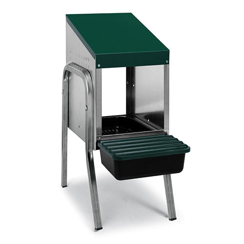 Nesting Box Metal Rollaway Battery Single Row, Single Sided with Legs Animal Accessories Bainbridge Pty Ltd 1 Hole