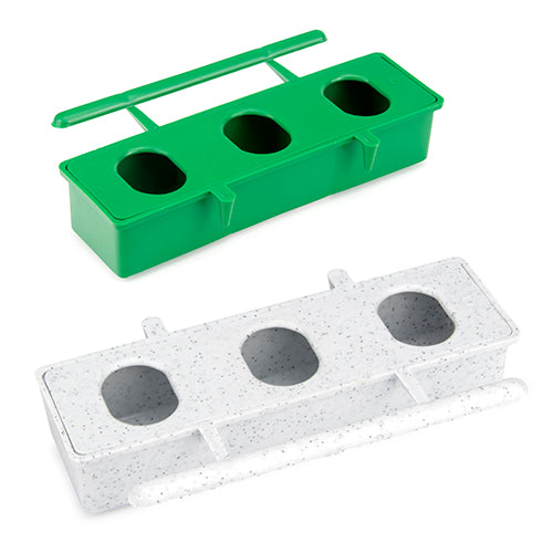 Plastic Bird Feeder 3 Holes with Perch Animal Accessories Bainbridge Pty Ltd Default Title