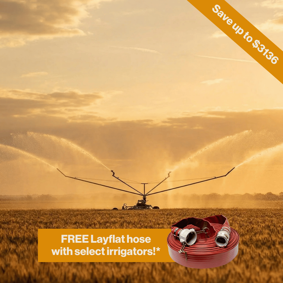 Vaughan Quad Irrigator - 14m Boom, 400m x 5mm Cable