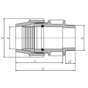10784 - Fittings - Adaptor Male Rural - 1" x 1" - Austral Ag