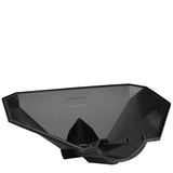 Black plastic auger on a white background