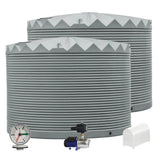2 x 22,500L Rainwater Tanks + Pump + Pump Cover + Dial Gauge
