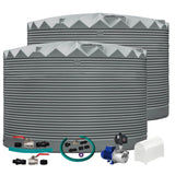 2 x 27,000L Rainwater Tanks + Pump + Pump Cover + Joiner Kit + Connection Kit