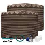 2 x 27,000L Rainwater Tanks + Pump + Pump Cover + Joiner Kit + Connection Kit