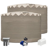 2 x 27,000L Rainwater Tanks + Pump + Pump Cover + Triple Filter
