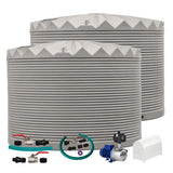 2 x 22,500L Rainwater Tanks + Pump + Pump Cover + Joiner Kit + Connection Kit