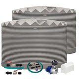 2 x 27,000L Rainwater Tanks + Pump + Pump Cover + Joiner Kit + Connection Kit