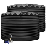 2 x 27,000L Rainwater Tanks + Pump Mountain Blue (Deep Ocean™) RapidPlas Product from Austral Ag