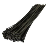 Black cable ties on a white background Hardware Agboss Black  