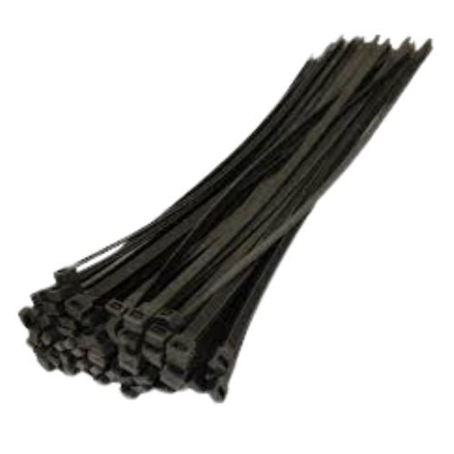 Black cable ties on a white background Hardware Agboss Black  