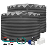 2 x 27,000L Rainwater Tanks + Pump + Pump Cover + Joiner Kit + Connection Kit