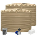 2 x 27,000L Rainwater Tanks + Pump + Pump Cover + Triple Filter
