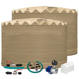 2 x 27,000L Rainwater Tanks + Pump + Pump Cover + Joiner Kit + Connection Kit