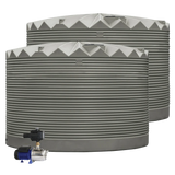 2 x 27,000L Rainwater Tanks + Pump Merino (Paperbark™) RapidPlas Product from Austral Ag
