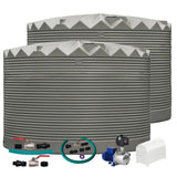 2 x 27,000L Rainwater Tanks + Pump + Pump Cover + Joiner Kit + Connection Kit