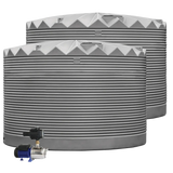 2 x 27,000L Rainwater Tanks + Pump Heritage Green (Cottage Green™) RapidPlas Product from Austral Ag