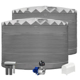 2 x 27,000L Rainwater Tanks + Pump + Pump Cover + Triple Filter