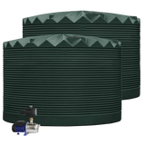 2 x 27,000L Rainwater Tanks + Pump Heritage Red (Manor Red™) RapidPlas Product from Austral Ag