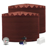 2 x 22,500L Rainwater Tanks + Pump + Pump Cover + Dial Gauge