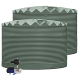 2 x 27,000L Rainwater Tanks + Pump Desert Haze (Sandbank™) RapidPlas Product from Austral Ag