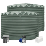 2 x 27,000L Rainwater Tanks + Pump + Pump Cover + Triple Filter