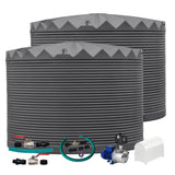 2 x 22,500L Rainwater Tanks + Pump + Pump Cover + Joiner Kit + Connection Kit