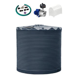9,000L Rainwater Tank + Pump + Pump Cover + Connection Kit