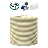 9,000L Rainwater Tank + Pump + Pump Cover + Connection Kit