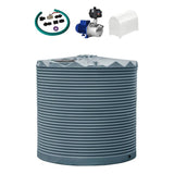 9,000L Rainwater Tank + Pump + Pump Cover + Connection Kit