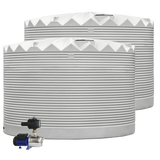 2 x 27,000L Rainwater Tanks + Pump  RapidPlas Product from Austral Ag
