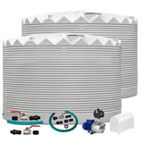 2 x 27,000L Rainwater Tanks + Pump + Pump Cover + Joiner Kit + Connection Kit