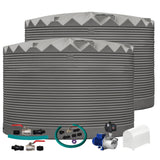 2 x 27,000L Rainwater Tanks + Pump + Pump Cover + Joiner Kit + Connection Kit
