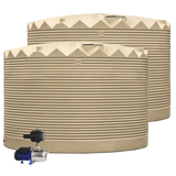 2 x 27,000L Rainwater Tanks + Pump  RapidPlas Product from Austral Ag