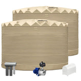2 x 27,000L Rainwater Tanks + Pump + Pump Cover + Triple Filter