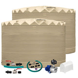 2 x 27,000L Rainwater Tanks + Pump + Pump Cover + Joiner Kit + Connection Kit