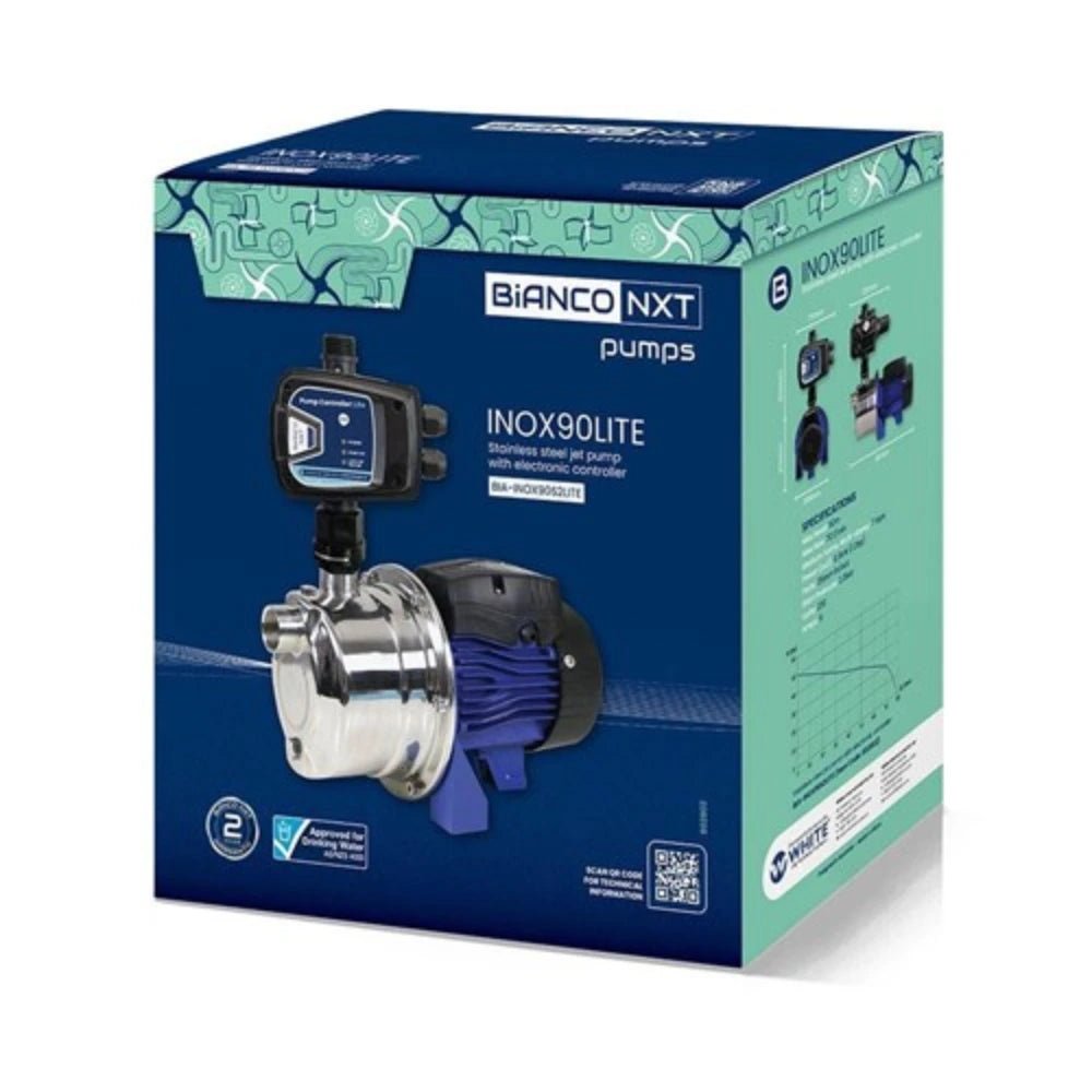 18893 - Pumps - Bianco BIA - INOX90LITE Water Pump 68L/M 46M HEAD 240V - Austral Ag