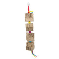 Bird Toy Destructive - Shredz Cardboard Tower with Beads - Animal Accessories - Austral Ag