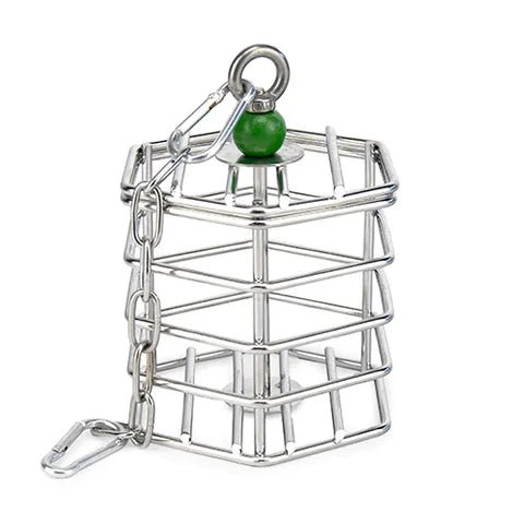 14718 - Animal Accessories - Bird Toy Foraging Baffle Cage - 10cm - Austral Ag