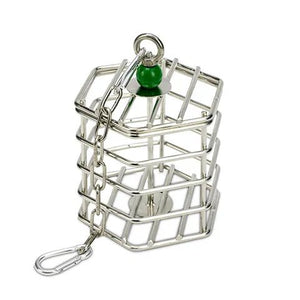 14718 - Animal Accessories - Bird Toy Foraging Baffle Cage - 10cm - Austral Ag