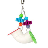 14796 - Animal Accessories - Bird Toy - Foraging Hanging Pipe 25cm - Austral Ag