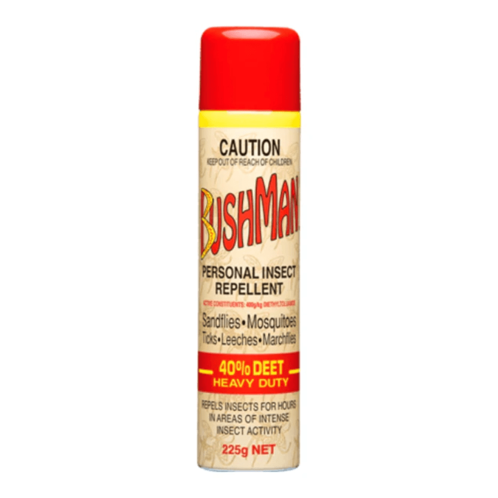18311 - Hardware - Bushman Heavy Duty Aerosol 40% Deet - 225g - Austral Ag