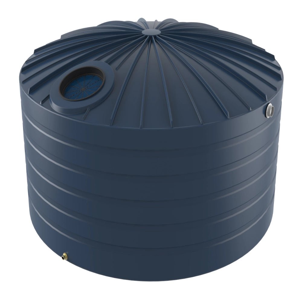 18759 - Tanks - Bushmans 10000L Domed Squat Water Tank - Stormedge Blue - Austral Ag