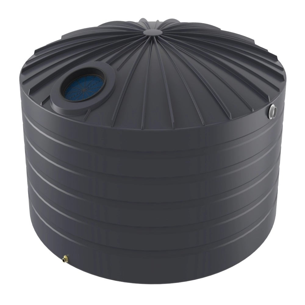 18757 - Tanks - Bushmans 10000L Domed Squat Water Tank - Slate Grey - Austral Ag