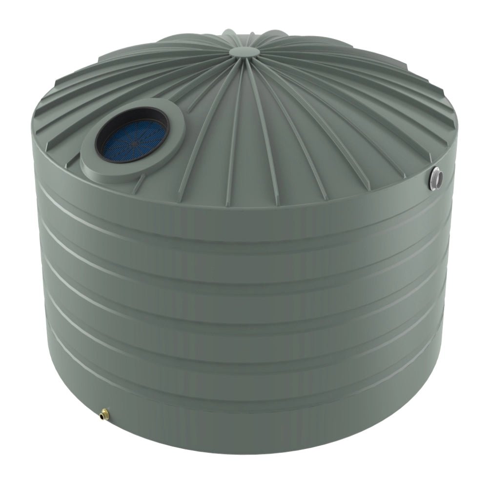 18754 - Tanks - Bushmans 10000L Domed Squat Water Tank - Mist Green - Austral Ag