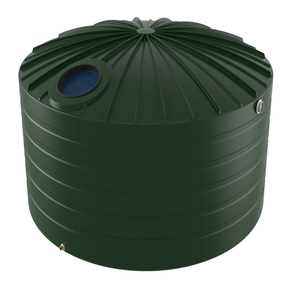18751 - Tanks - Bushmans 10000L Domed Squat Water Tank - Heritage Green - Austral Ag