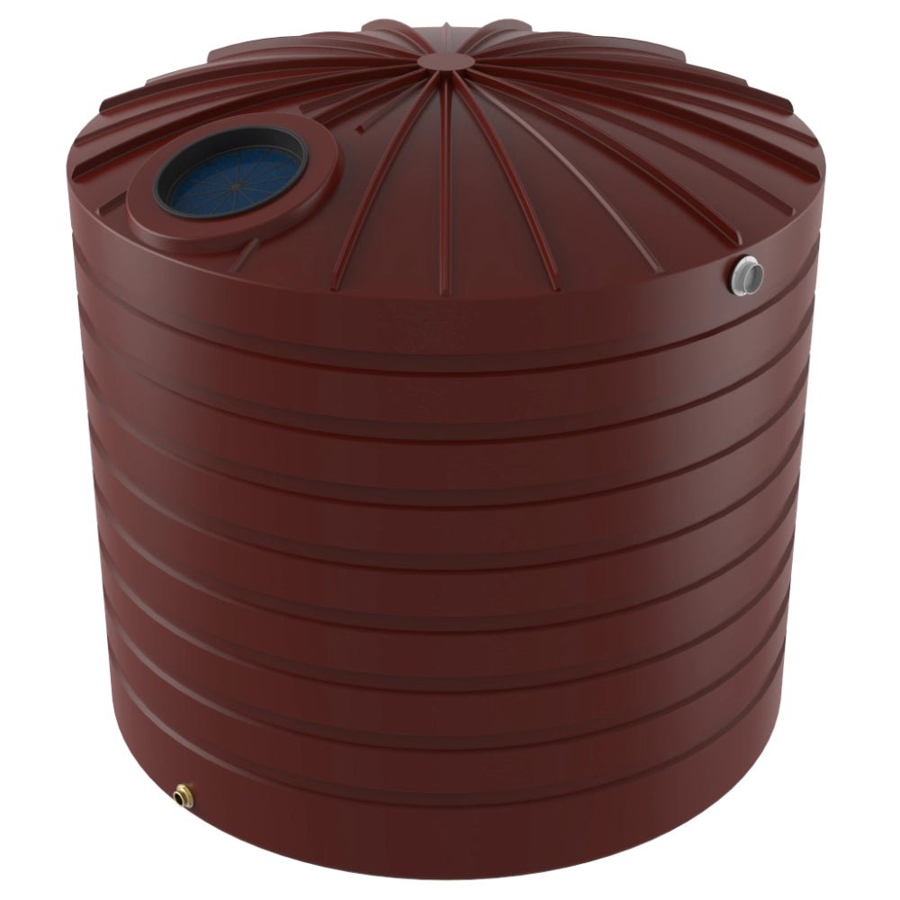 18765 - Tanks - Bushmans 10000L Domed Tall Water Tank - Heritage Red - Austral Ag