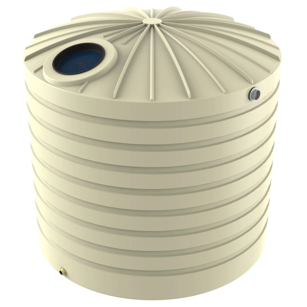 18771 - Tanks - Bushmans 10000L Domed Tall Water Tank - Smooth Cream - Austral Ag