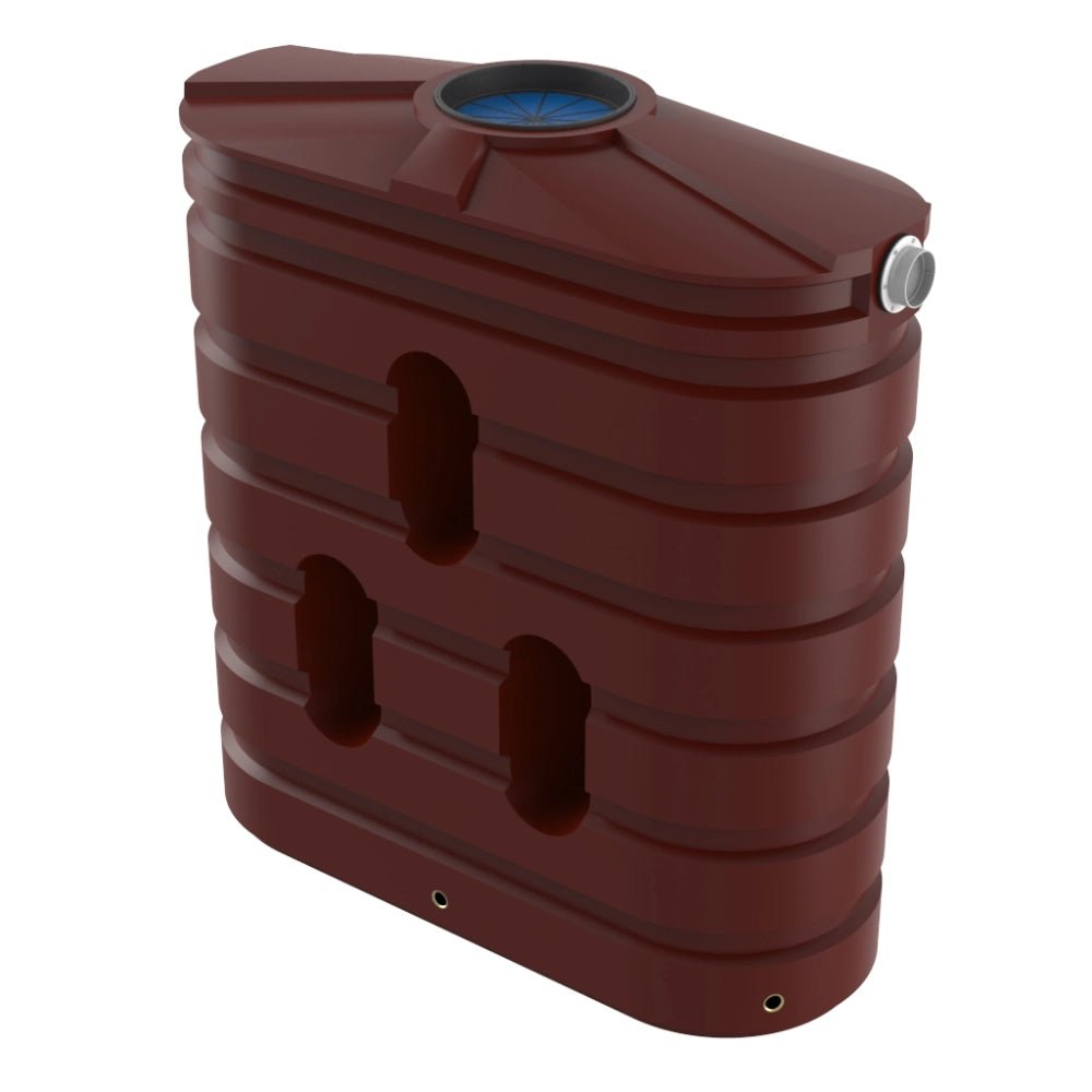 18661 - Tanks - Bushmans 1000L Slimline Water Tank - Heritage Red - Austral Ag