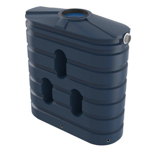 18668 - Tanks - Bushmans 1000L Slimline Water Tank - Stormedge Blue - Austral Ag