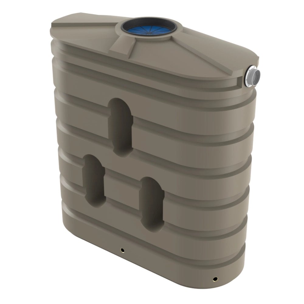 18658 - Tanks - Bushmans 1000L Slimline Water Tank - Birch Grey - Austral Ag